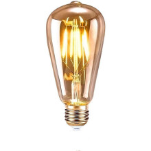 Aspect incandescent antique, Ă©conomie d'Ă©nergie, 1 ampoule dĂ©corative style vintage Ă filament apparent, douce lumière blanche chaude, lustre Ă