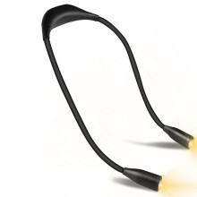 Innovativ boklampa, 360 flexibel arm, uppladdningsbar lampa med 25 timmars ljusstyrka, 3 ljusstyrkelägen, ergonomisk och bärbar för läsning,