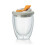 Temperatures Resistant Drinking Glasses With-Orane cover  350ML 1