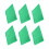 Pack of 6 Washable Nesting Pad for Poultry 24 Cell Design-Green 1