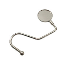 Portable Foldable Bag Hook Handbag Holder Table Hook Women Handbag Organizer Office Desk Side Hooks (30) Silver 30
