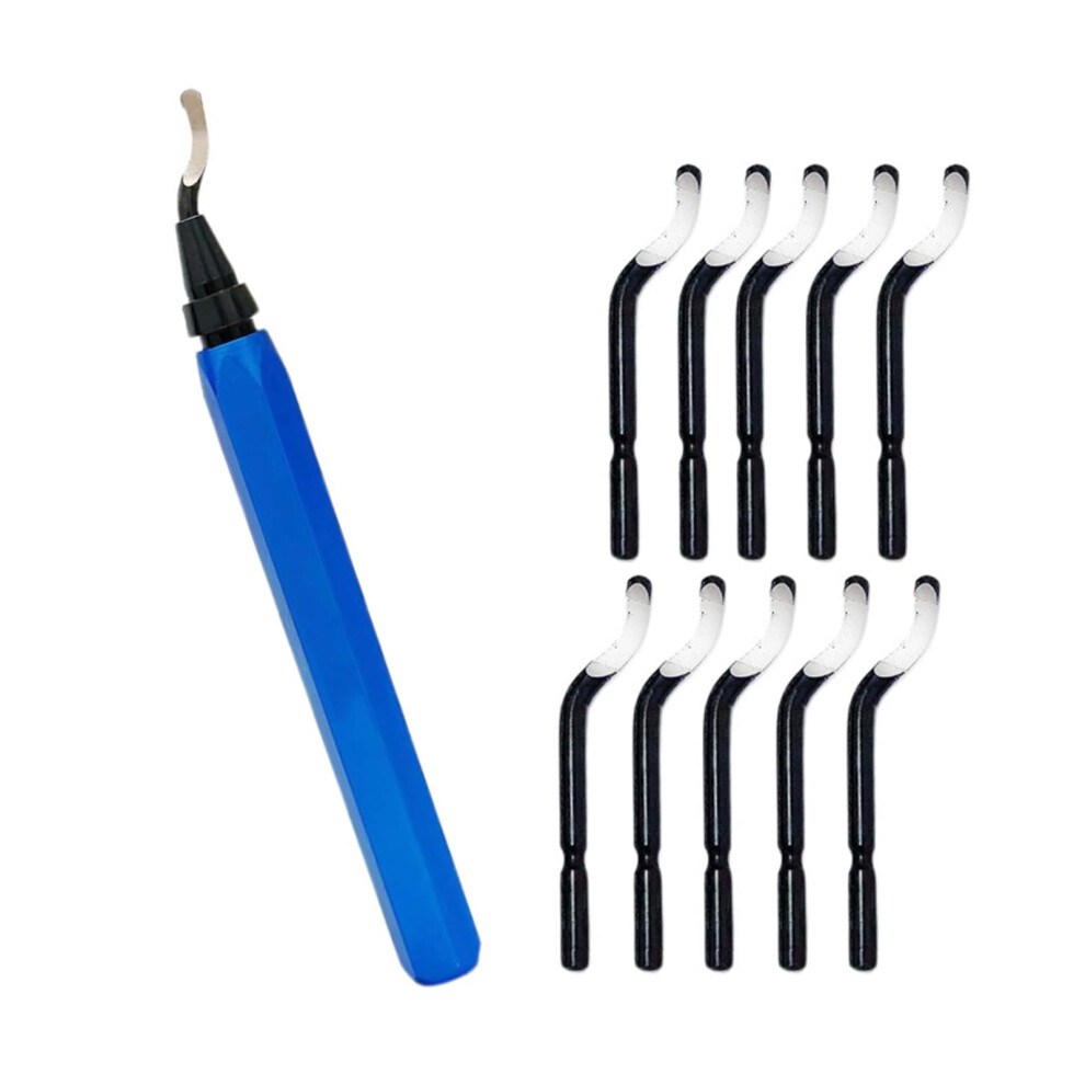 Professional Blue Deburring Tool With 10/15 Cutters Designed For Precise Burr Removal In Industrial Applications, Industrial Deburring Tool Set. 9412369152176