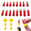 Universal Integrated Rubber Nozzle Tool Kit, Silicone Tips, Various Sizes (19) 1