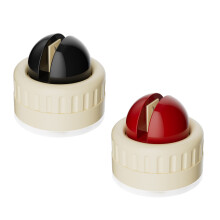Multifunctional Spherical Sharpener Secures Suction-black red