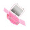 Wing Design Cosmetic Organiser Box with LED-Pink 1