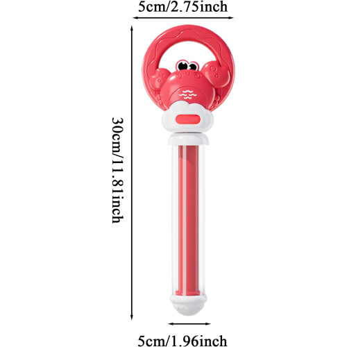 Fireworks Water Gun, Lightweight, Easy Pull, 7x5x30 cm, Red 2