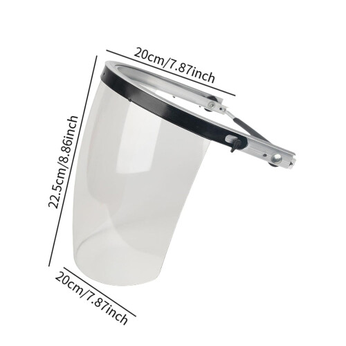 Face Shield Full Face Protector for Adults with Clear Guard for Grinding and Cutting, White 2