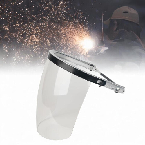 Face Shield Full Face Protector for Adults with Clear Guard for Grinding and Cutting, White 1