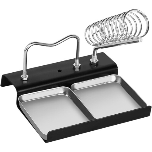 Metal Soldering Iron Stand with Heat Resistant Stable Base for Electronics  and Workshop Use 1