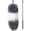 Microfiber Duster with Bendable Head for Flexible Cleaning, Extendable Pole for High Ceilings, Sturdy Handle for Stability, Washable and Reusable (Gra 1