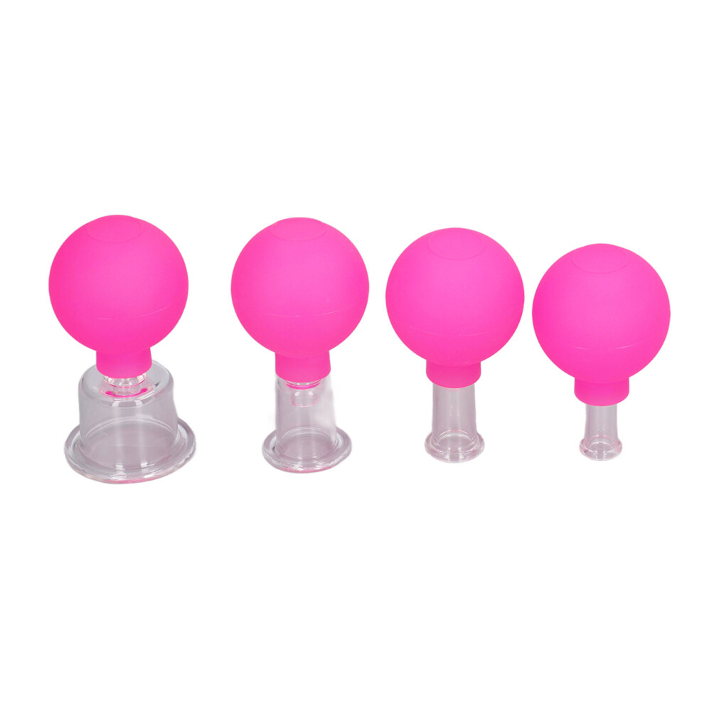 Professional Silicone Vacuum Cupping Set, Collagen Stimulation Facial Massage Cups for Skin Care, Lifting & Tightening, Portable & Lightweight