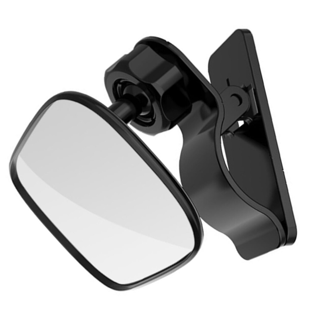 Rear View Mirror Backseat Observation Mirror Shatterproof For Easy Installation And Adjustable Rotation Fit For Cars Black