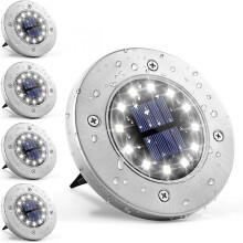 Elegante buitenverlichting op zonne-energie, waterdichte tuinverlichting, ideaal voor terras, gazon en tuin, automatische activering, duurzaam