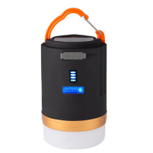 Lanterne de camping LED rechargeable pour les aventures en plein air, lampe d'éclairage ultra-lumineuse avec fonction de batterie externe et base