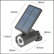 Wireless Outdoor Light, Rechargeable Battery-Powered Motion Sensor Lamp with Mock Security Camera Design, LED Beads for Brightness, Ideal for Garden