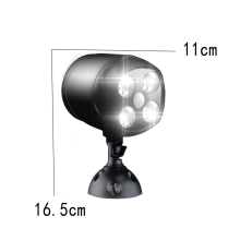 Ultra-bright Motion Sensor Outdoor Lights, Wireless Battery Powered 400 Lumen LED Spotlight for Gardens, Weatherproof Design, Multi-Angle Adjustment,
