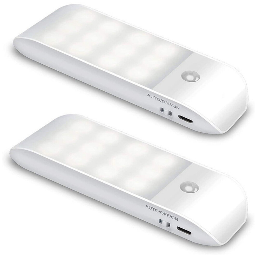 Adjustable Brightness Motion Sensor Night Lights, With Rechargeable Battery, For Bedroom, Closet, Kitchen, Offering Easy Installation And Wide 9340258504174