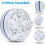 Timer Function Integrated Rechargeable Submersible Lights, Bright Led Light Source for Aquarium, Pool Decoration with Suction Cups - 1 Pack 6