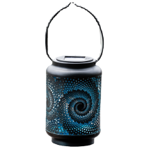 Lanterna suspensa para exterior, lanterna LED metálica à prova d'água para decoração de jardim e pátio, design vintage com luz noturna em