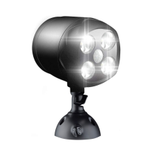 Projecteur de sécurité sans fil à détecteur de mouvement ultra-lumineux pour espaces extérieurs et pelouses, direction d'éclairage réglable,