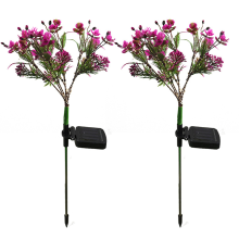 Bezaubernde lila Phalaenopsis, Solar-Gartenleuchten, wasserdichte dekorative Solarleuchten für den Außenbereich, naturgetreues Aussehen, für