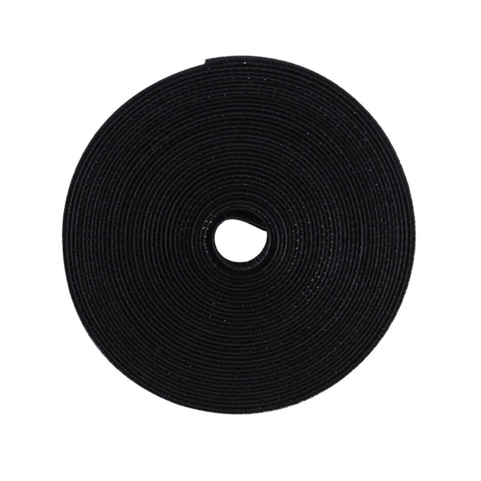 Removable Cable Tie Straps 5M Adhesive Tape Black Wire Organizer Detachable Portable Ties For Data Management 9412369169709