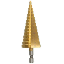 HSS Titanium Coated Step Drill Bit 4-12mm 4-20mm 4-32mm High Speed Steel Metal Wood Hole Cutter Tool