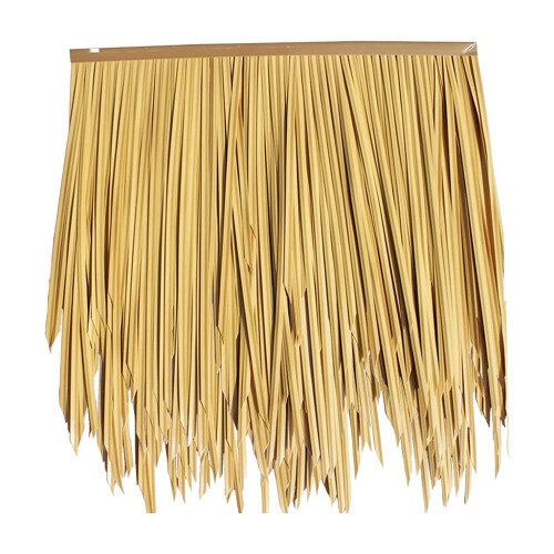 Palm Leaf PE Simulation Straw Tile Artificial Decorative Grass 0.5X0.5m (2pc)