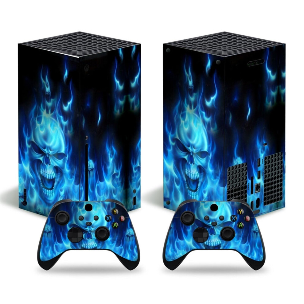 Protective Vinyl Skin Sticker Cover For Series X Consoles With Two Controller Stickers (00032) 9365049911481