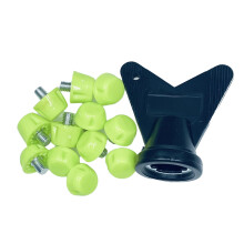 12Pcs Football Shoe Studs 5MM Threaded Replacement Spikes 10mm/7mm Compatible with Soccer Shoes Green 10mm