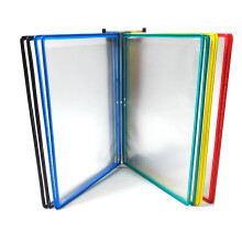 A4 Flip Chart Stand Magnetic Document Holder Wall Mounted (Color: Multicolor, Size: 33 x 22.9 x 9.9 cm)