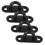 Hook Ring Pad Eyelet Plate Hooks for Ceiling Wall Adjustable Base Hanging Soffit Black Stainless Steel 1