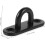 Hook Ring Pad Eyelet Plate Hooks for Ceiling Wall Adjustable Base Hanging Soffit Black Stainless Steel 5