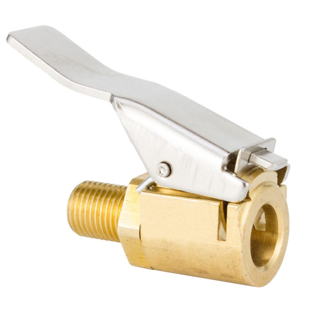 Air Pump Valve 8Mm Brass Tire Inflator Chuck Clip For Car Compressor Quick Inflation 9382693813244