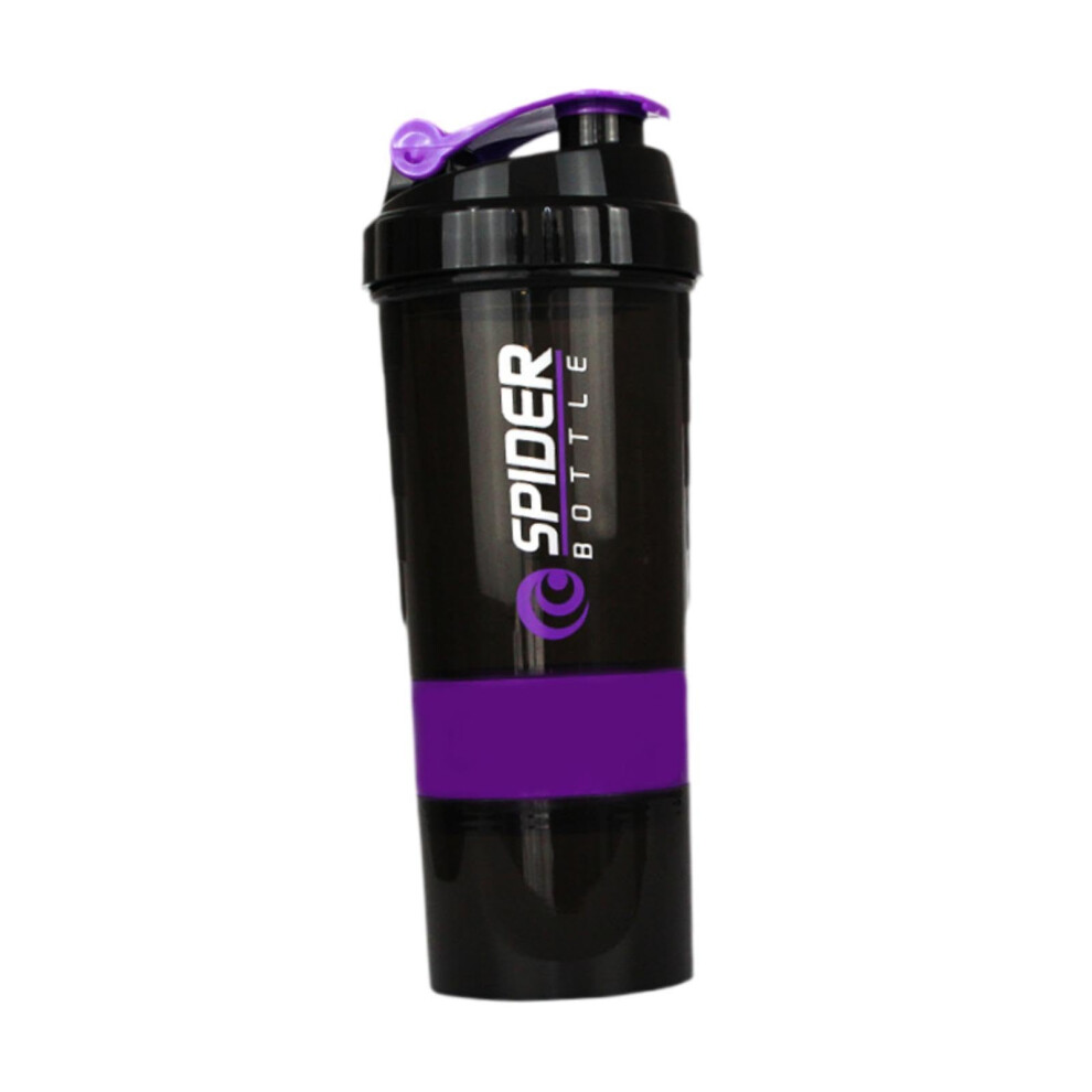Protein Shaker Bottle with Leak Resistant Design, Violet Mixer Bottle for Coffee, Milkshakes, and Pre Workout Sports