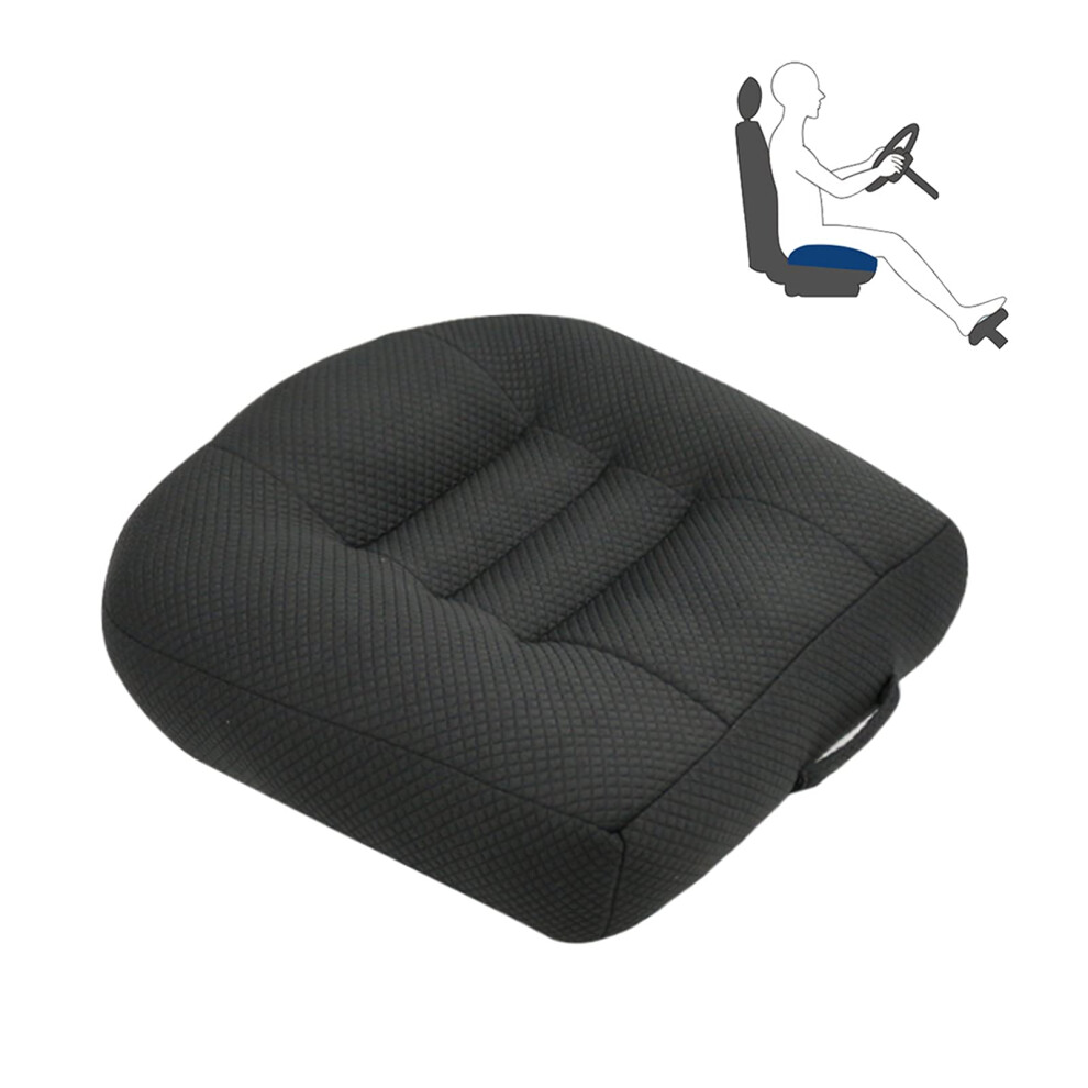 Adult Car Seat Booster Cushion Memory Foam Heightening Front Seat Cushion 40*40*12Cm Black 9412369170569