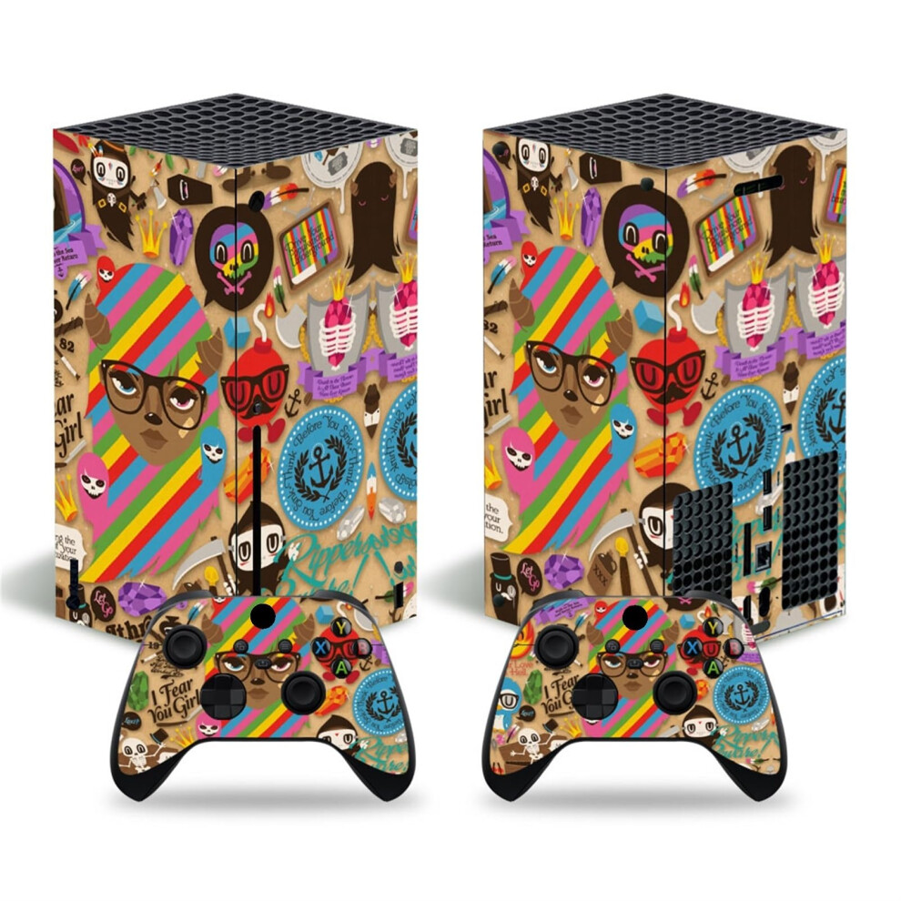 Vinyl Sticker Cover For Series X Console Cases Sticker With Two Wireless Controller Stickers 96178 Skin Sticker Bubble Controller Skins 9412369156662