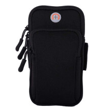 Armband Sport Bag Breathable Running Storage Case Black