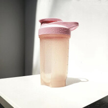 Portable Milkshake Mixing Ball Hand-Shake Cup Sports Fitness Kettle 592 Pink Color BPA-Free Lightweight Design