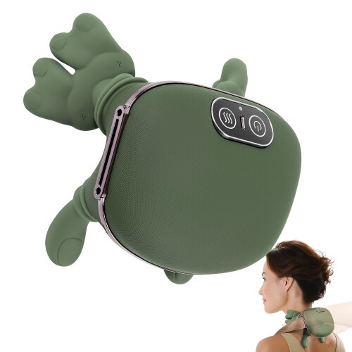 (Green - Simulated Shoulder and Neck Massager) Simulated Human Shoulder And Neck Massager, Sternocleidomastoid Muscle And Cervical Massager