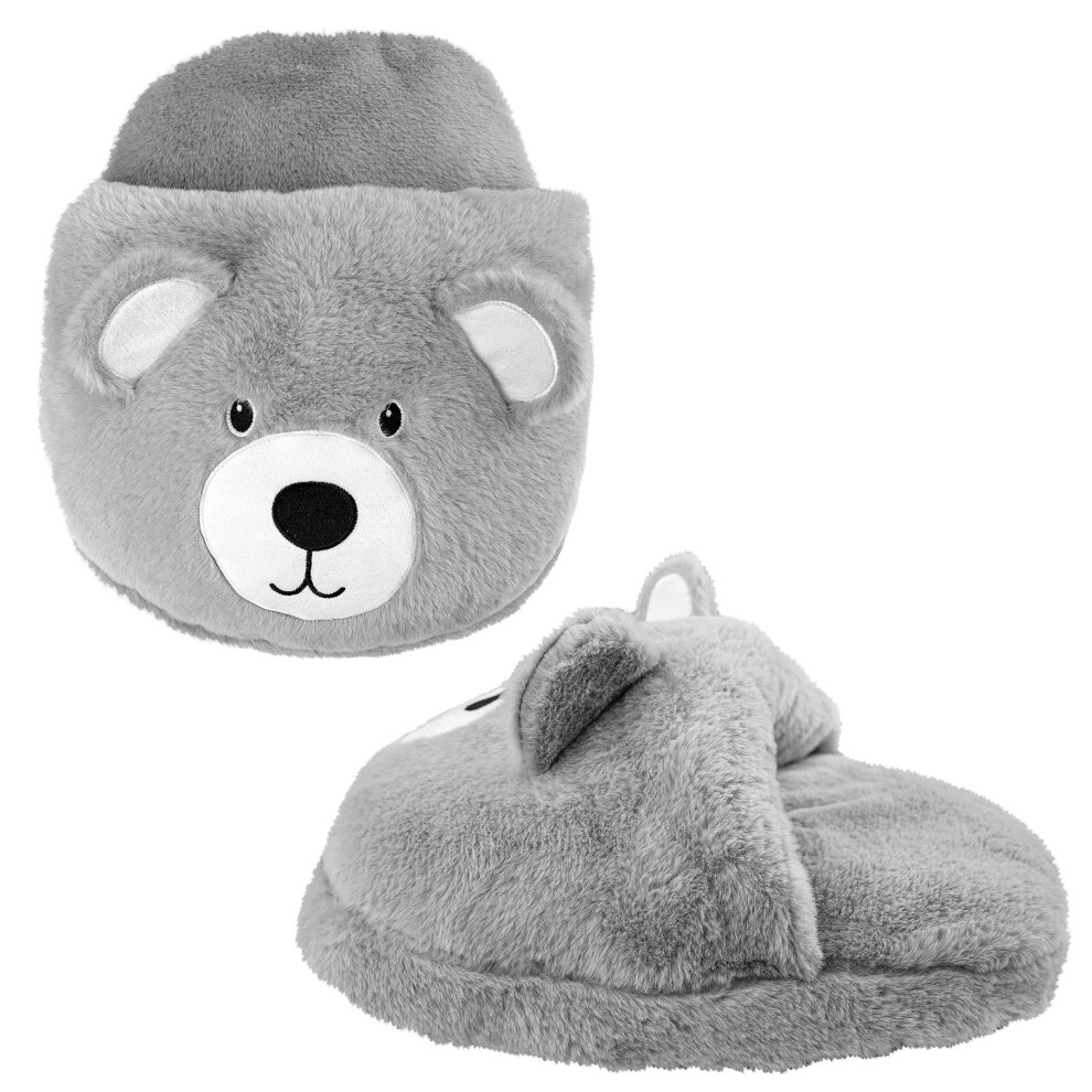 Mdsrjone Gray (Gray) Hot Water Bottle, Foot Warmer With Cover, Soft Breathable Fabric, Winter Warmth For Men & Women, 2L Plush Heated