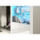 Display Cabinet 170cm Spectrum - White with Gloss Doors and LED Lights 3