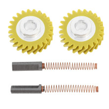 Escova de carvão de alta qualidade e durabilidade, compatível com a engrenagem sem-fim da batedeira KitchenAid. Desempenho duradouro e fácil de