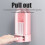Automatic Cotton Pad Dispenser Organizer – ABS, 18*8.6cm, White/Pink/Blue 1