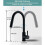 Sleek Design Kitchen Faucet, Black Matte Finish with Pull Out Sprayer, Two Water Modes for Versatile Use, Solid Brass Build for Durability 3
