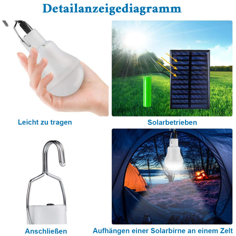 Solar Solutions, Innovative Indoor Home Ing, Portable Design For Your Convenience, Rechargeable Led For Camping And Survival Light 9128293369305