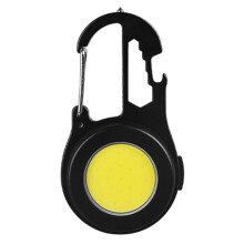 Portachiavi con luce COB versatile, luce da lavoro COB magnetica con portachiavi retrattile e supporto regolabile per emergenze e attività