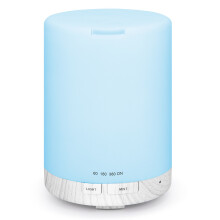 Essential Oil Companion: Ultraljudsaromdiffusor, Cool Mist-luftfuktare för optimal luftfuktning, automatisk avstängning och 7 LED-ljusfärger, tyst