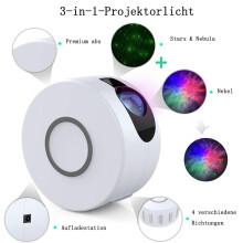 Stjernehimmelprojektor, forvandle rommet ditt med 16 millioner fargemoduser og dynamisk projeksjon, skaper atmosfære på soverommet for barnefester