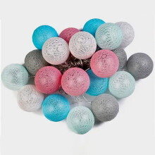 Dreamy Decor: Multi Color Led Ball String Lights, Waterproof Led Ballstring For Indoor Outdoor Decorations, Battery Operated